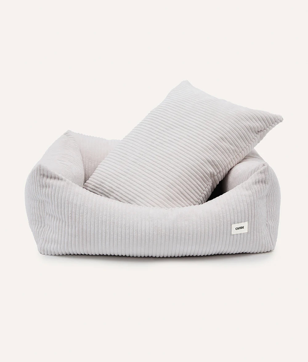 Cama Perro Pana Blanco Hueso, Snozy