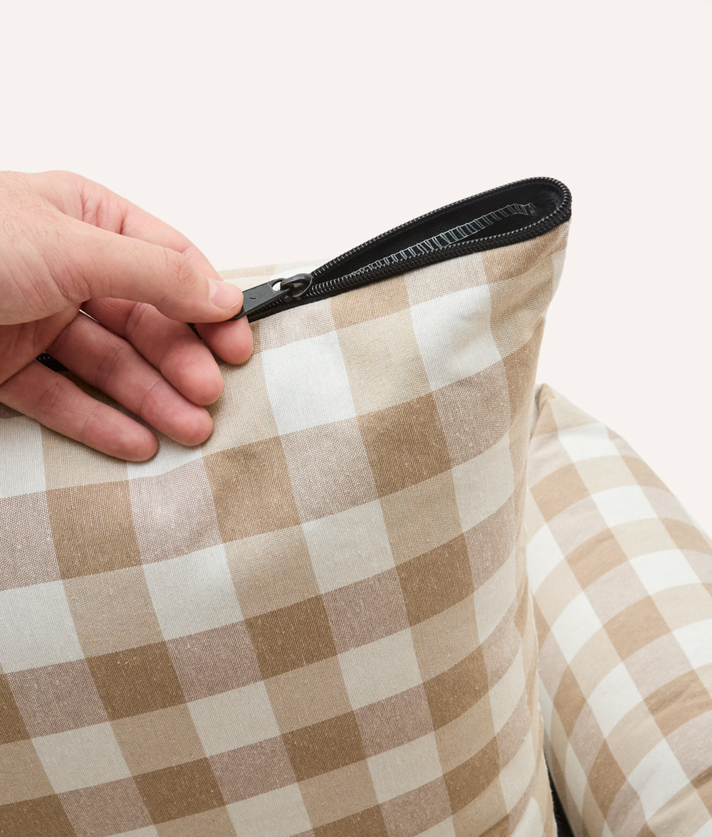 Funda de Cama Vichy Beige, Snozy